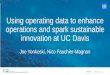 Using operating data to enhance operations and spark 
