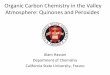 Organic Carbon Chemistry in the Valley Atmosphere