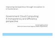 Cloud Computing: A transparency and efficiency perspective