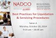 Best Practices for Liquidation & Servicing Procedures