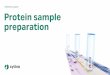 Selection guide Protein sample preparation