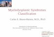 Myelodysplastic Syndromes Classification