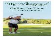 Online Tee Time User’s Guide