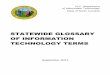 STATEWIDE GLOSSARY OF INFORMATION TECHNOLOGY TERMS