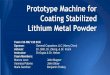 Prototype Machine for Coating Stabilized Lithium Metal Powder