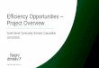 Efficiency Opportunities – Project Overview