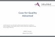 Case for Quality Advamed - MDIC
