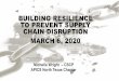BUILDING RESILIENCE TO PREVENT SUPPLY SUPPLY CHAIN …