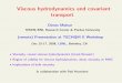 Viscous hydrodynamics and covariant transport