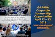 GAPABA Corporate Sponsorship Opportunities April 12 13, 2018