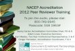 NACEP Accreditation 2012 Peer Reviewer Training