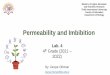 Permeability and Imbibition