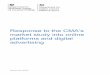 Government response to the CMA digital advertising market 