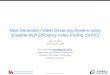 Next Generation Video Streaming System using Scalable High 