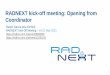 RADNEXT kick-off meeting: Opening from Coordinator