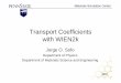 Transport Coefficients with WIEN2k