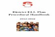 District ELL Plan Procedural Handbook