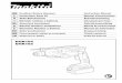 GB Cordless Rotary Hammer Instruction Manual F Perforateur 