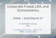 Corporate Fraud, LDA, and Econometrics