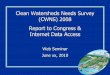 Clean Watersheds Needs Survey (CWNS) 2008 Report to 