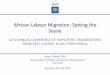 African Labour Migration: Setting the Scene