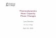 Thermodynamics Heat Capacity Phase Changes