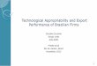 Technological Appropriability and Export Performance of 