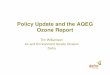 Policy Update and the AQEG Ozone Report