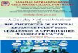 A One day National Webinar on Implementation of National 