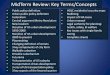 MidTerm Review: Key Terms/Concepts
