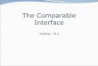 The Comparable Interface - courses.cs.washington.edu