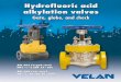 Hydrofluoric acid alkylation valves - Velan