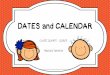 DATES and CALENDAR - WordPress.com