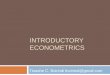 Introductory econometrics - COMESA Monetary Institute (CMI)