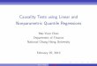 Causality Tests using Linear and Nonparametric Quantile 
