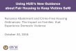 Nuisance Abatement and Crime-Free Housing Ordinances: The 