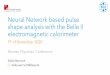 Neural Network based pulse shape analysis with the Belle 