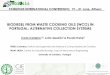 BIODIESEL FROM WASTE COOKING OILS (WCO) IN PORTUGAL 
