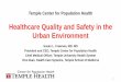 Quality and Safety in the Urban Environment