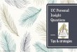 UC Personal Insight Questions