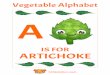 Vegetable Alphabet IS FOR ARTICHOKE 123kidsfun