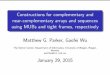 Constructions for complementary and near-complementary 