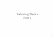 Indexing Basics Part-1
