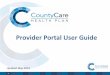 Provider Portal User Guide - CountyCare