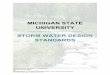 MICHIGAN STATE UNIVERSITY STORM WATER DESIGN …