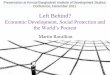 Left Behind? Economic Development, Social Protection and 