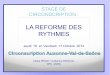 LA REFORME DES RYTHMES - ien21-auxonne.ac-dijon.fr