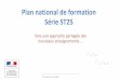Plan national de formation Série ST2S