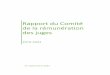 Rapport du comité de la rémunération des juges (2019-2023)