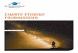 CHARTE ÉTHIQUE FOURNISSEUR - Arianespace